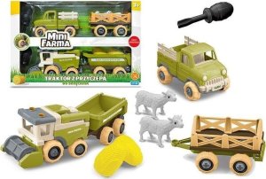 Mini farma traktor z przyczepą do skręcania 1