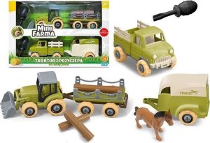 Mini farma traktor z przyczepą do skręcania 1