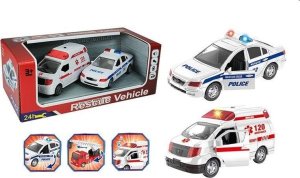 Zestaw aut miejskich - policja i ambulans 1
