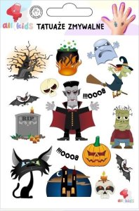 Tatuaże zmywalne dla dzieci Halloween 1 1
