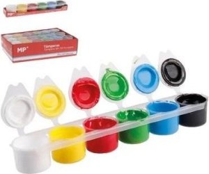 Farby plakatowe tempera 15ml 6 kolorów 1