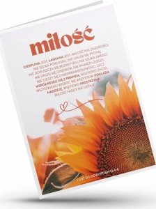 Karnet - Miłość cierpliwa jest... - słonecznik 1