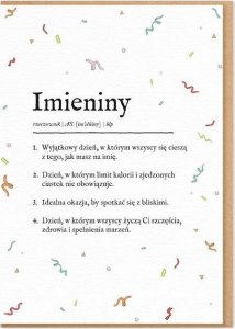 Karnet Imieniny 1