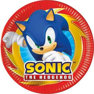 Talerzyki papierowe Sonic 20cm 8szt 1