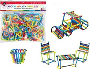 Klocki małych geniuszy patyki - 436 elementów 1