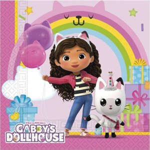 Serwetki papierowe Gabby's Dollhouse 33x33cm 20szt 1