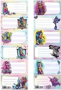 Naklejki na zeszyt Monster High (25szt) 1