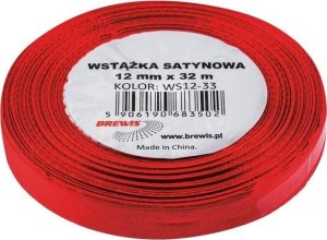 Wstążka satynowa bordowa 12mmx32m 1
