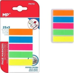 Karteczki indeksujące fluo 45x12mm 5x25K 1