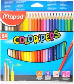 Maped Kredki Colorpeps trójkatne 24 kolorów (205576) 1