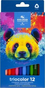 Kredki Triocolor Niedźwiedź 12 kolorów 1