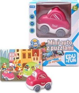 Mini auto z puzzlami taxi Edu&Fun 1
