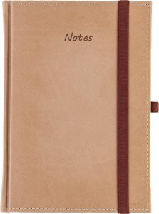 Notes A5 kratka Vivella z gumką beżowy 1