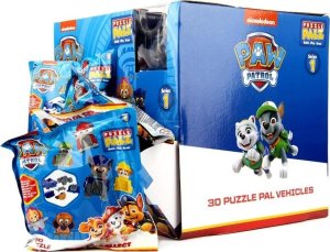 Puzzle Palz figurki gumki pojazd Psi Patrol mix 1