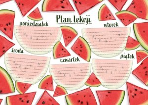 Plan lekcji A5 - Arbuzy 1