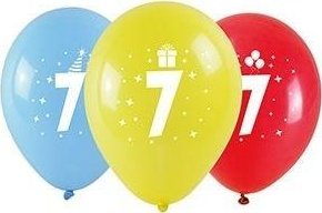 Balony z nadrukiem 7 28cm 3szt 1
