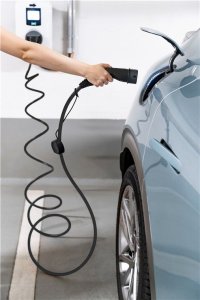 Samozwijający się kabel do ładowania Typu 2, do 22 kW, 3 m, czarny - Długość kabla 3 m 2