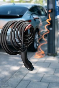 Samozwijający się kabel do ładowania Typu 2, do 22 kW, 3 m, czarny - Długość kabla 3 m 3