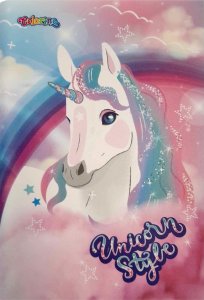COLORINO SCHOOL - ZESZYT A5 PP - 32 K. LINIA (bm) - UNICORN /6/ 1