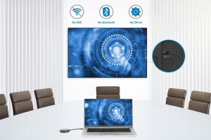 Manhattan 208420 przedłużacz AV Nadajnik i odbiornik AV Czarny 6