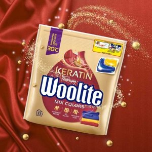 Woolite Woolite Żelowe Kapsułki Do Prania Z Keratyną Do Kolorów 33 Szt 2