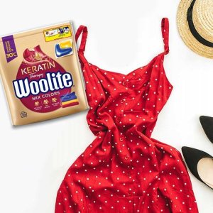 Woolite Woolite Żelowe Kapsułki Do Prania Z Keratyną Do Kolorów 33 Szt 5