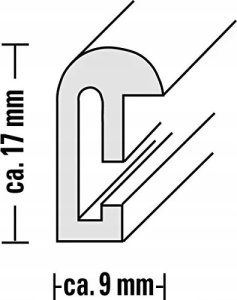 RAMKA SEVILLA 21x29.7 CZARNA 4