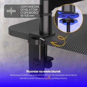 Endorfy Statyw biurkowy Broadcast Low Profile Boom Arm (EY0A009) 20