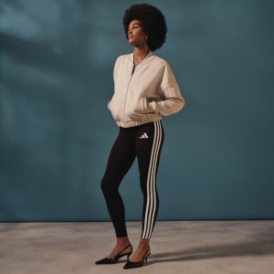 Legginsy damskie adidas Essentials 3-Stripes Cotton czarne JE0072 S 7