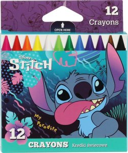 DISNEY BLUE - KREDKI ŚWIECOWE 12 KOLORÓW - STITCH /12/ 1