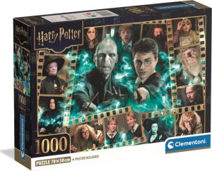 Clementoni Puzzle Compact Harry Potter 1000 elementów (37048) 1
