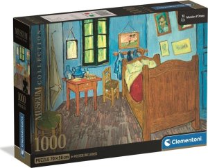 Clementoni Puzzle Compact Museum Van Gogh: Bedroom In Arles 1000 elementów (39968) 1