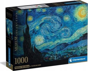 Clementoni Puzzle Compact Museum Van Gogh: The Starry Night 1000 elementów (37065) 1