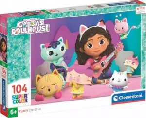 Clementoni Puzzle SuperColor Gabby's Dollhouse 104 elementy (25033) 1
