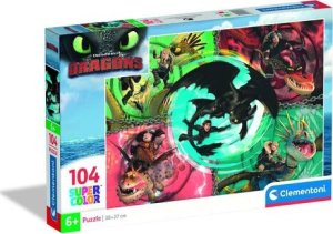 Clementoni Puzzle SuperColor Dragon Trainer 104 elementy (25035) 1