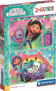 Clementoni Puzzle SuperColor Gabby's Dollhouse 2x60 elementów (24819) 1