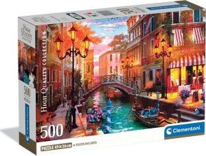 Clementoni Puzzle Compact Sunse over Venice 500 elementów (35586) 1
