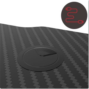 Biurko Shadow Gamer 2.0 LED RGB Czarne 140 cmx60 cm 12