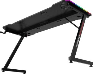 Biurko Shadow Gamer 2.0 LED RGB Czarne 140 cmx60 cm 8