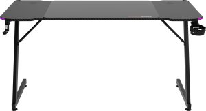 Biurko Shadow Gamer 2.0 LED RGB Czarne 140 cmx60 cm 9