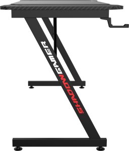Biurko gamingowe SHADOW GAMER 1.0 140 cm podkładka 8
