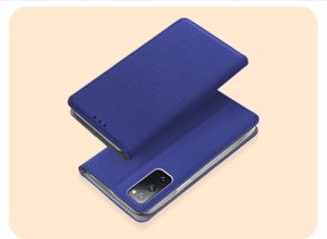 ETUI Z KLAPKĄ DO SAMSUNG GALAXY S20 FE / 5G GRANATOWE ZAMYKANE MAGNETYCZNE 2