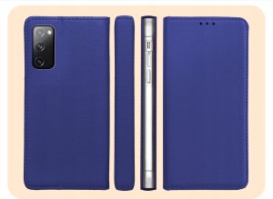 ETUI Z KLAPKĄ DO SAMSUNG GALAXY S20 FE / 5G GRANATOWE ZAMYKANE MAGNETYCZNE 6