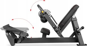 MHT01 MASZYNA DO ĆWICZEŃ MIĘŚNI POŚLADKÓW HIP THRUST Z WOLNYM CIĘŻAREM COMMERCIAL HMS 4