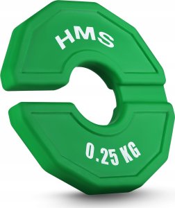 TSN25 TALERZ NA SPRZĘT DO TRENINGU SIŁOWEGO I FITNESS TYPU NAKŁADKA 2 x 0.25 KG HMS 2