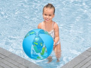 Bestway kolorowa piłka plażowa lekka dmuchana 51cm kaktusy 31036 3