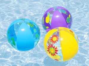 Bestway kolorowa piłka plażowa lekka dmuchana 51cm kaktusy 31036 4
