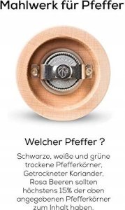 Młynek do pieprzu Paris 40cm, czarny lakier 15