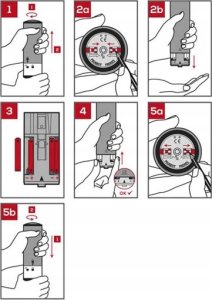 ZELI Zestaw młynków elektrycznych do soli i pieprz 4