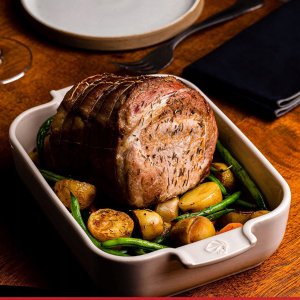 APPOLIA Naczynie prostokątne 32 cm ecru 6